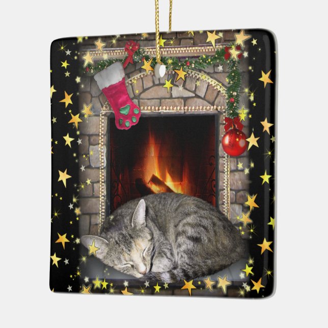 Weihnachtstrände Keramikornament (Links)