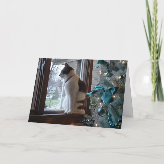 Weihnachtsträume Feiertagskarte (Vorderseite)