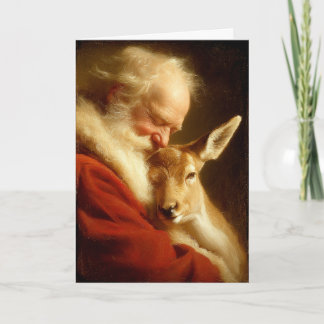 Weihnachtsträume von Santa Feiertagskarte