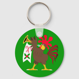 Weihnachtstrompetenhahn Schlüsselanhänger