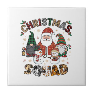 Weihnachtstrupp Weihnachtsmann Gnome Schneemänner Fliese