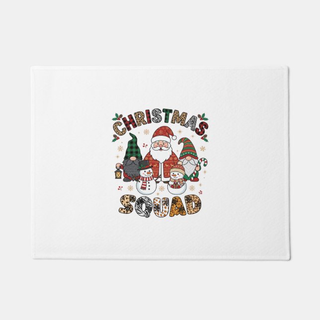 Weihnachtstrupp Weihnachtsmann Gnome Schneemänner  Fußmatte (Vorderseite)