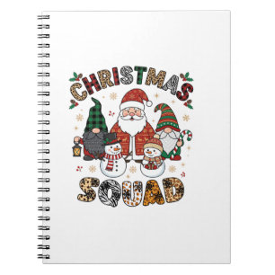 Weihnachtstrupp Weihnachtsmann Gnome Schneemänner Notizblock