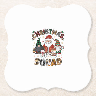 Weihnachtstrupp Weihnachtsmann Gnome Schneemänner Untersetzer