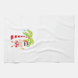 Weihnachtstuch mit tropischer Sankt Küchentuch