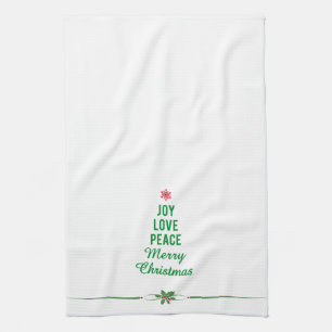 Weihnachtstuch mit Weihnachtsbaum Geschirrtuch