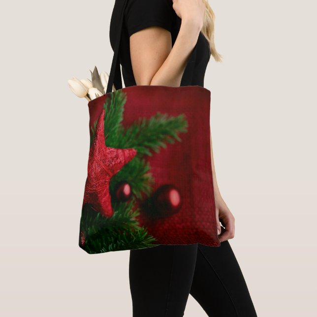 Weihnachtstüte Roter Stern (Von Nahem)