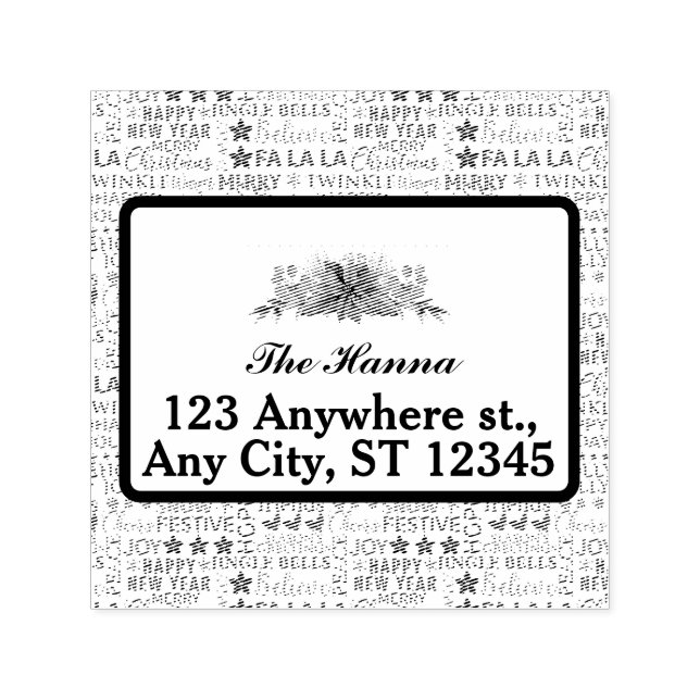 Weihnachtstypografie Rot & Grün Nahtloses Muster Permastempel (Design)