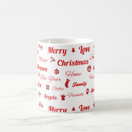 Weihnachtstypografie-Tasse Tasse
