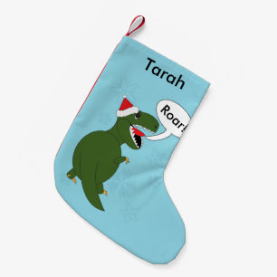 Weihnachtstyrannosaurus Rex personalisieren Kleiner Weihnachtsstrumpf