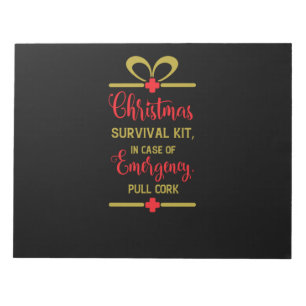 Weihnachtsüberlebenskit Notizblock