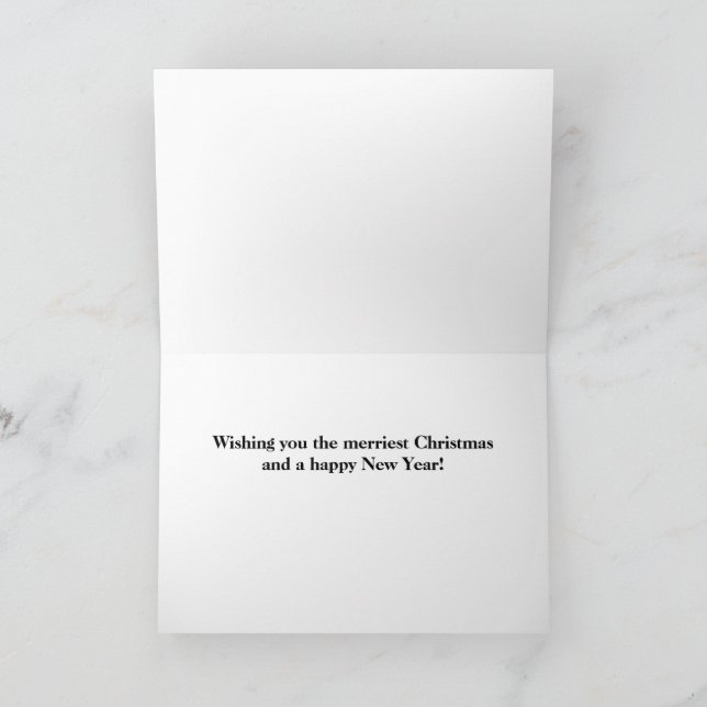 Weihnachtsüberraschung Feiertagskarte (Innenseite)