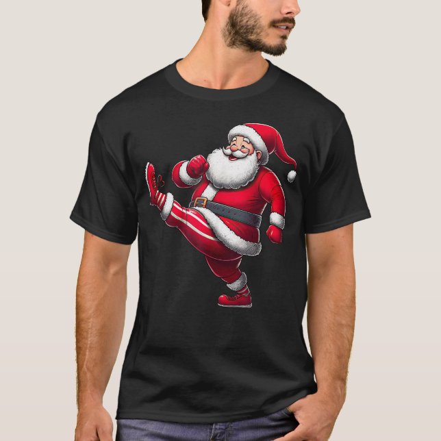 Weihnachtsübungen Gymnastik Fitness Workout Weihna T-Shirt (Vorderseite)