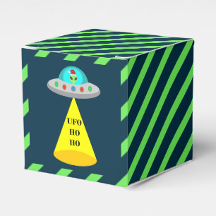 WeihnachtsUFO Ho Alien fliegende Untertasse Geschenkschachtel