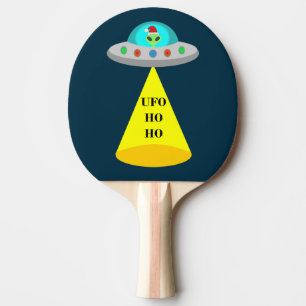 WeihnachtsUFO Ho Alien fliegende Untertasse Tischtennis Schläger