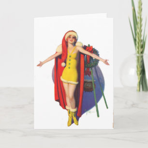 Weihnachtsumarmung Feiertagskarte