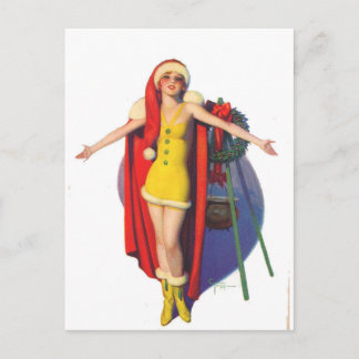 Weihnachtsumarmung Feiertagspostkarte