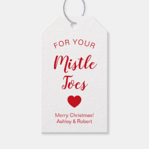 Weihnachtsumbauten, für Ihr Mistles Toes Geschenkanhänger