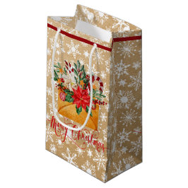 Weihnachtsumschlag in Papiertütenansicht Kleine Geschenktüte