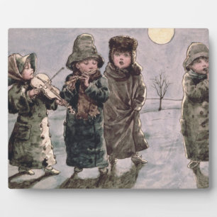 Weihnachtsunterricht (mit Papier) Fotoplatte