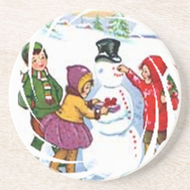 WeihnachtsUntersetzer Getränkeuntersetzer (Vorne)