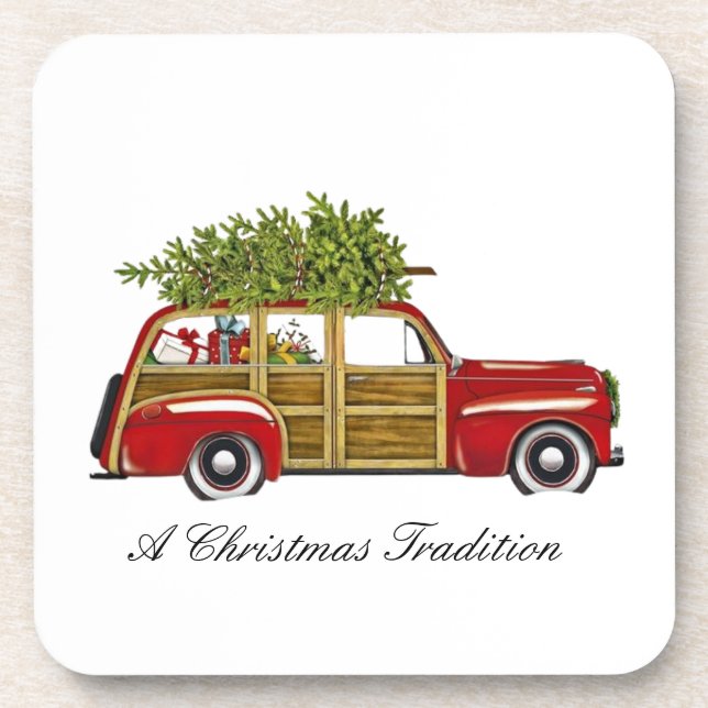 WeihnachtsUntersetzer Getränkeuntersetzer (Vorderseite)