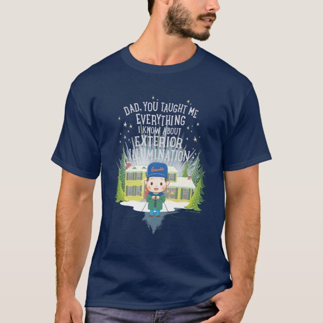 Weihnachtsurlaub Außenbeleuchtung T-Shirt (Vorderseite)