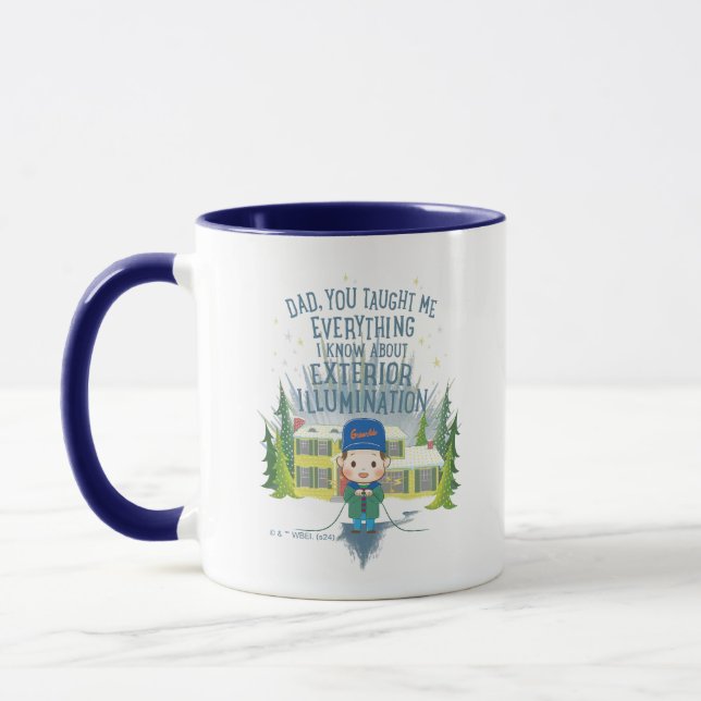 Weihnachtsurlaub Außenbeleuchtung Tasse (Links)