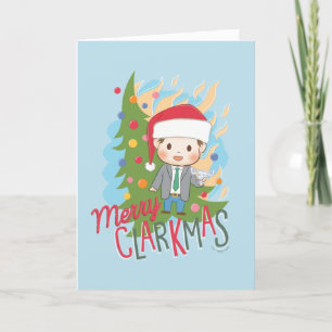 Weihnachtsurlaub Frohes Clarkmas Feiertagskarte