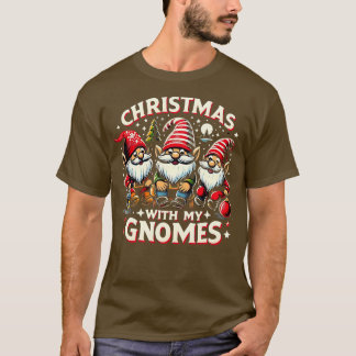 Weihnachtsurlaub Gnomies perfekte Familienparty Te T-Shirt