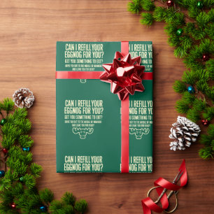 Weihnachtsurlaub Kann ich Ihren Eierpunsch nachfül Geschenkpapier