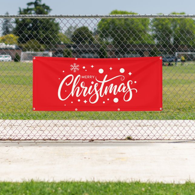 Weihnachtsurlaub Outdoor Banner (Insitu)