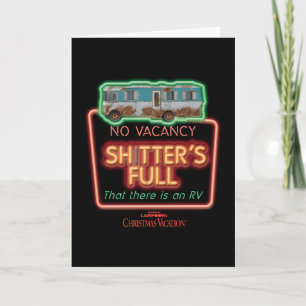 Weihnachtsurlaub   Sh*tter's Full Neon-Schild Karte