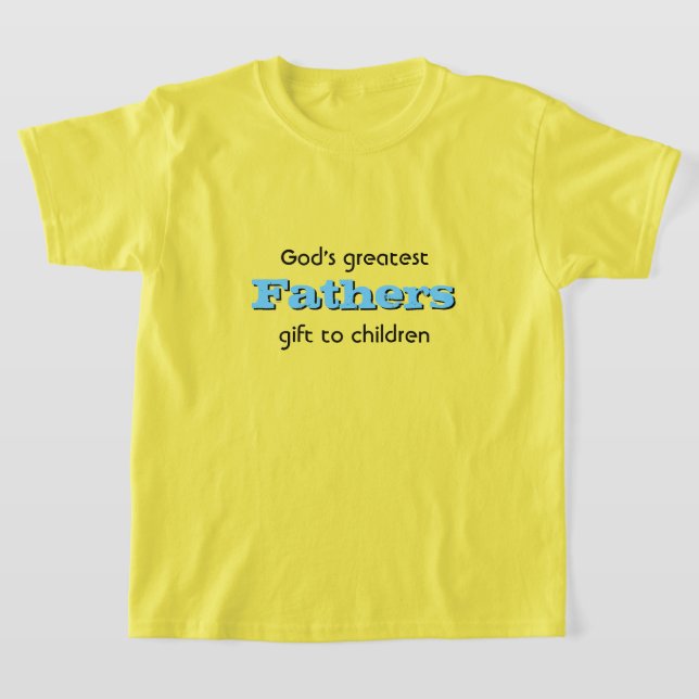 Weihnachtsvater Gottes bestes Geschenk an Kinder T-Shirt (Ablage )