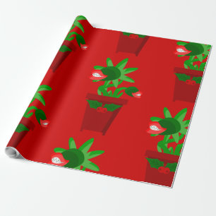 Weihnachtsvenusfliege Geschenkpapier