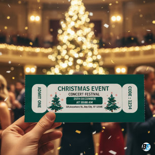 Weihnachtsveranstaltung, Festival-Konzert-Eintritt Einladung