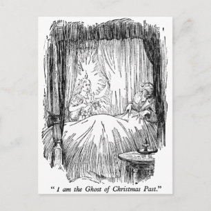 Weihnachtsvergangenheit (mit Text) Feiertagspostkarte