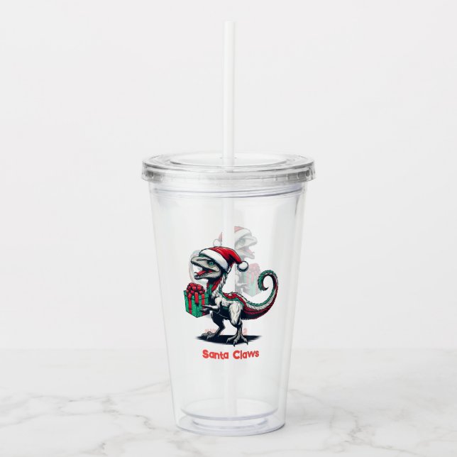 Weihnachtsvergewaltiger Acryltrinkbecher (Vorderseite)