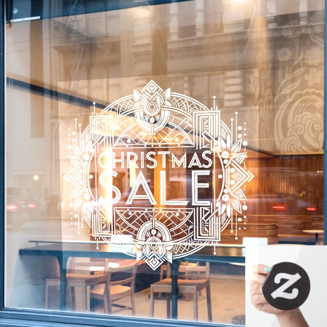 Weihnachtsverkauf Fensteraufkleber (Café-Fenster)