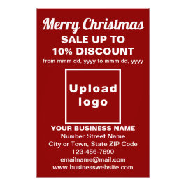 Weihnachtsverkauf für Geschäftskunden in Rotem Fot Fotodruck