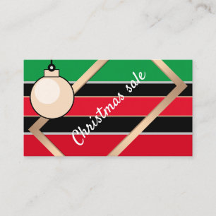 Weihnachtsverkauf Visitenkarte