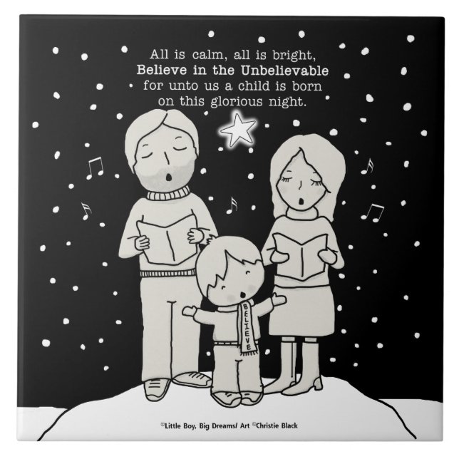 Weihnachtsverkehr Fliese (Vorderseite)