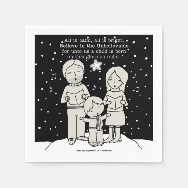 Weihnachtsverkehr Serviette (Vorderseite)