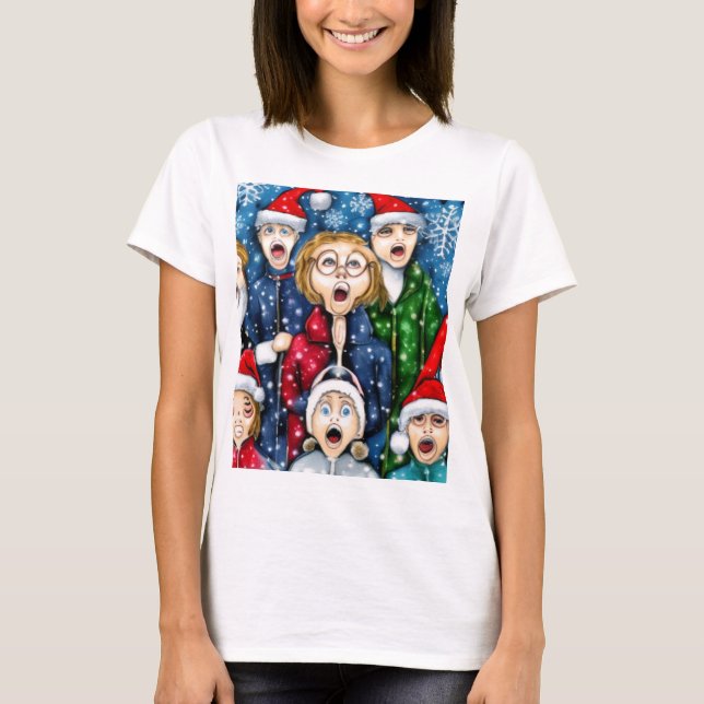 Weihnachtsverkehr T-Shirt (Vorderseite)
