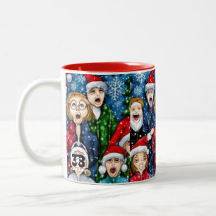 Weihnachtsverkehr Zweifarbige Tasse
