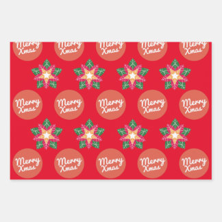 Weihnachtsverpackung Geschenkpapier Set