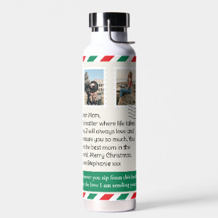 Weihnachtsversand Liebe & Hugs Personalisiert Trinkflasche