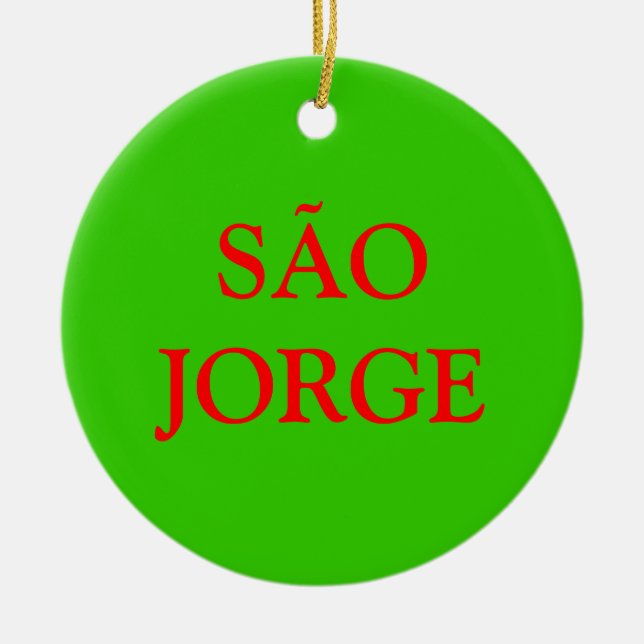 Weihnachtsverzierung Azoren SÃO JORGE Keramikornament (Vorne)