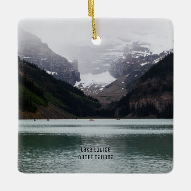 Weihnachtsverzierung Banffs Kanada Keramikornament (Vorderseite)