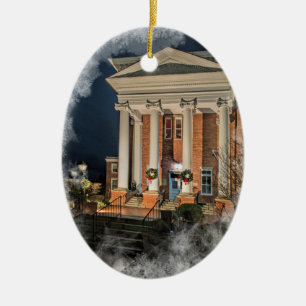 Weihnachtsverzierung Carnegie Hall Lewisburg, WV Keramikornament